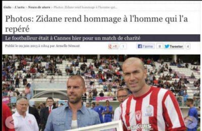 Grégory Berben - Zinedine Zidane - Zizou - Gala - Presse - 2013