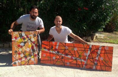 Michael Jeremiasz (Tennis JO) & Gregory Berben / Projet Art & Sport