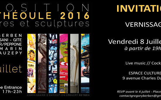 Invitation - Vernissage Théoule 2016