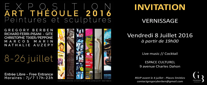 Invitation - Vernissage Théoule 2016