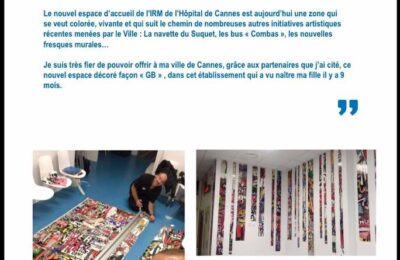 Article inauguration Espace IRM Hôpital de Cannes Gregory Berben
