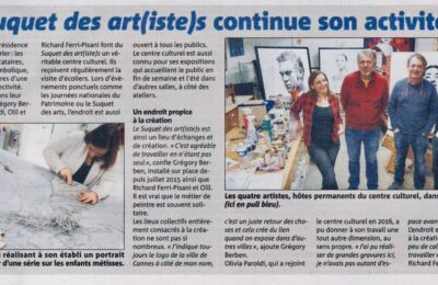 Suquet des Artistes Nice Matin Greg Berben