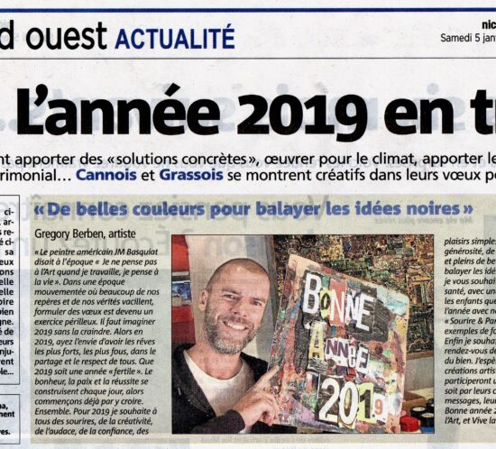 Voeux 2019 Grégory BERBEN NICE MATIN