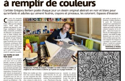 Gregory BERBEN offre ses dessins à remplir de couleurs