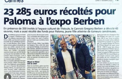 Gregory Berben / Nice Matin - Octobre 2022